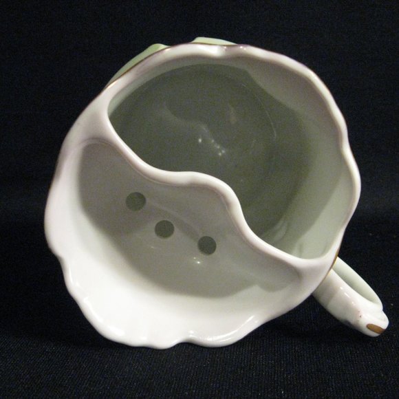 VTG. HAND PAINTED NIPPON PORCELAIN SHAVING SCUTTLE - Picture 3 of 4